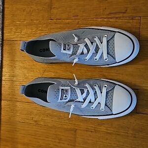 Converse All Star Slip On Flats Size 8.5 Women's Gray/White/Black